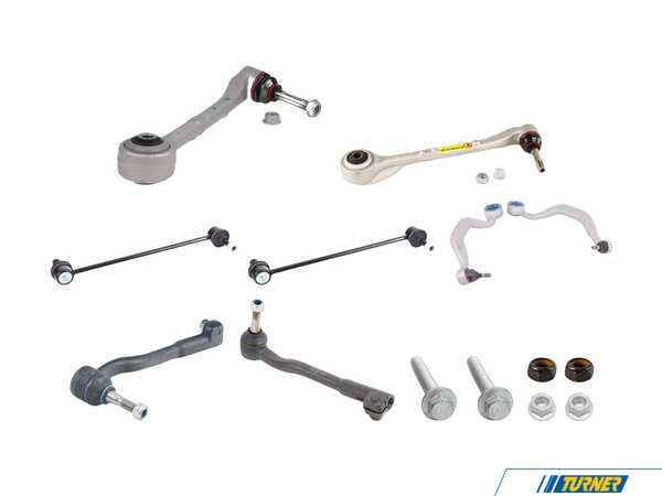 Packaged by Turner Turner Front Suspension Refresh Kit - Level 2 - E39 540i M5 With Monoball Upgrade T31121092609BKT