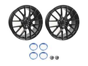 19" Style 030 Wheels - Staggered Set Of Four for Tesla Model S - Matte Black
