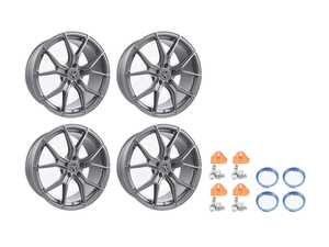 19" Tekniform Style 007 - Square Set Of Four - Matte Gunmetal (w/MY14-20 TPMS)