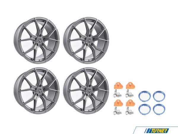 Tekniform 19" Tekniform Style 007 - Square Set Of Four - Matte Gunmetal (w/MY14-20 TPMS) 007-10TSLATPMSKT
