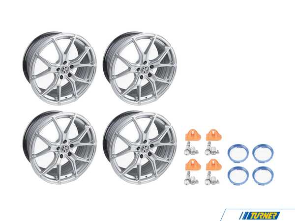 Tekniform 19" Tekniform Style 007 - Square Set Of Four - Hyper Silver (w/MY14-20 TPMS) 007-9TSLATPMSKT