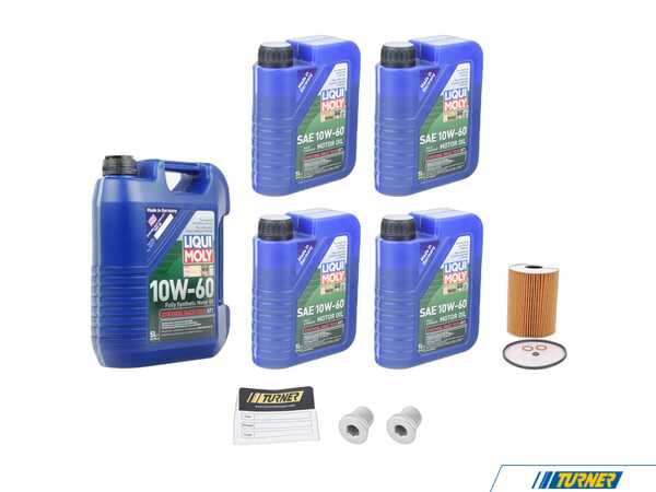Packaged by Turner Liqui Moly Synthoil Race Tech GT1 Oil Change Kit / Inspection I 114278379970KT