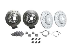 Front and Rear Performance Brake Service Kit