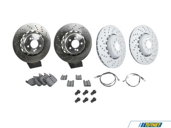 Packaged by Turner Front and Rear Performance Brake Service Kit 34212284811-KT