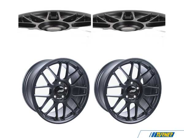 APEX Wheels 18" APEX ARC-8 Staggered Wheel Set - Satin Black arc818895sbKT