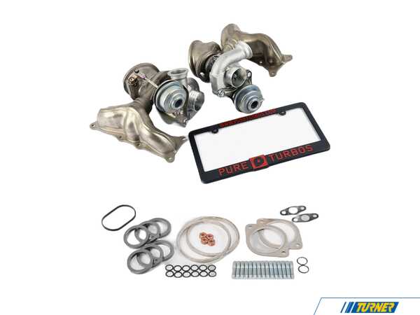 Pure Turbos Pure Turbos N54 Stage 2 "Hi-Flow" Turbo Upgrade w/ Installation Kit - E9X 335i/is/xi N54 3.0L PUREN540004INSKT