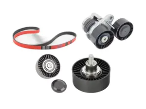 Accessory Belt Service Kit w/ Kevlar Reinforced Belt - BMW E82/88 E9X N55