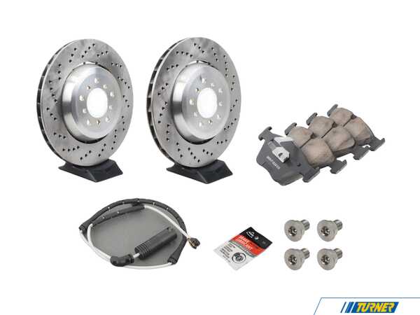 Packaged by Turner Front Brake Service Kit - E46 M3 ZCP, E85/E86 Z4M 34112282446ZKT2
