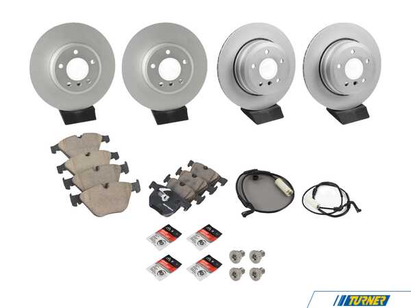Packaged by Turner Front & Rear Brake Service Kit - E60 525xi 530xi 535xi 34116864906KT4