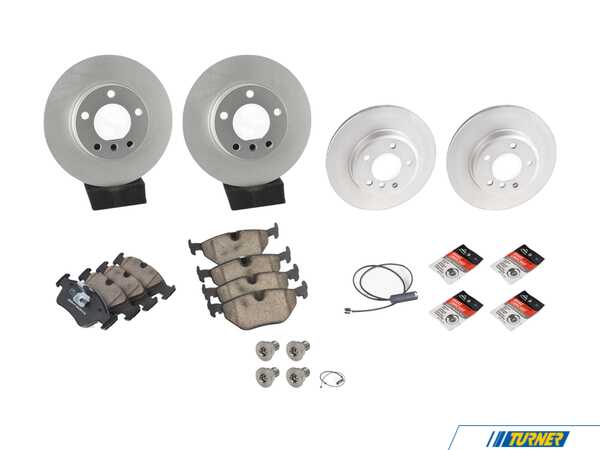 Packaged by Turner Front & Rear Brake Service Kit - Z3 3.0i 34116855152AKT2