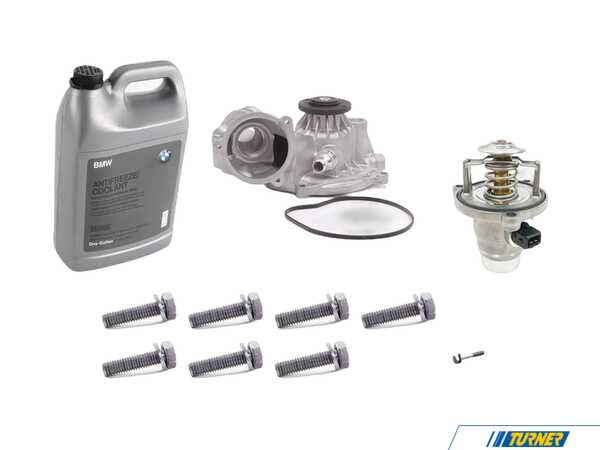 Packaged by Turner Thermostat & Water Pump Replacement Kit - BMW N62 4.8L 11517586779KT2