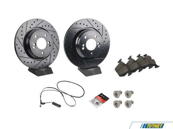 Packaged by Turner High-Performance Rear Brake Service Kit - E46 M3 34212229379RSKT2