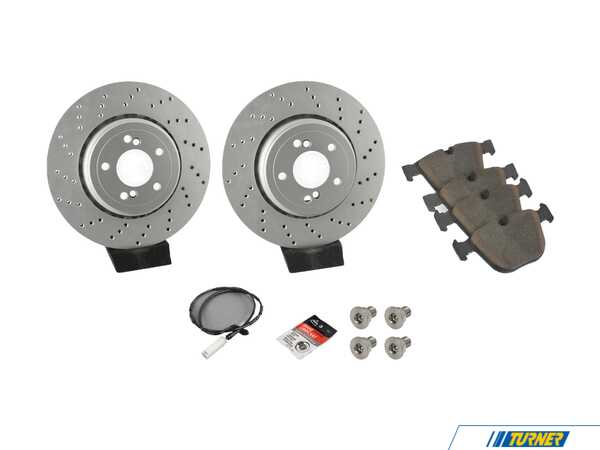 Packaged by Turner High-Performance Rear Brake Service Kit - E9X M3 / E82 1M 34212283803KT4