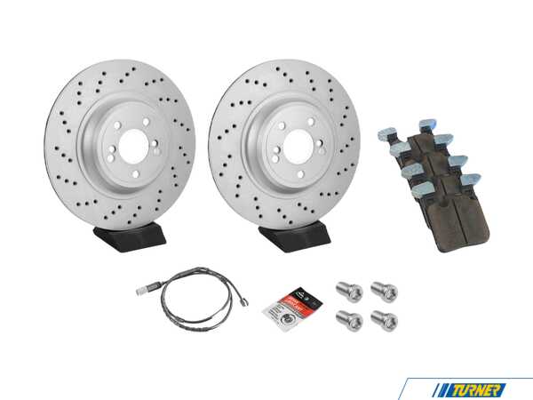Packaged by Turner High-Performance Rear Brake Service Kit - F8X M2 M3 M4 34212284989KT5