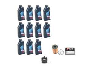 Genuine BMW Oil Change Kit / Inspection I & Billet Oil Filter Cap - 5w-30