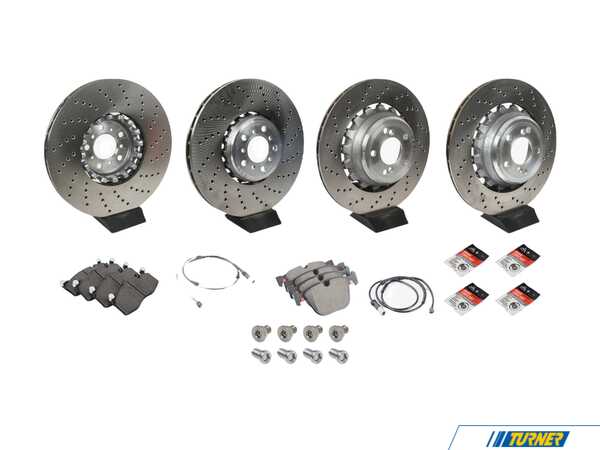 Packaged by Turner Front & Rear Brake Service Kit - BMW F85 X5M, F86 X6M F85X5MFRBSKT
