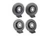 ECS Front & Rear V5 Drilled & Slotted Brake Rotors - Set (345x30/310x22) 1K0615301AR-XSKT View 1