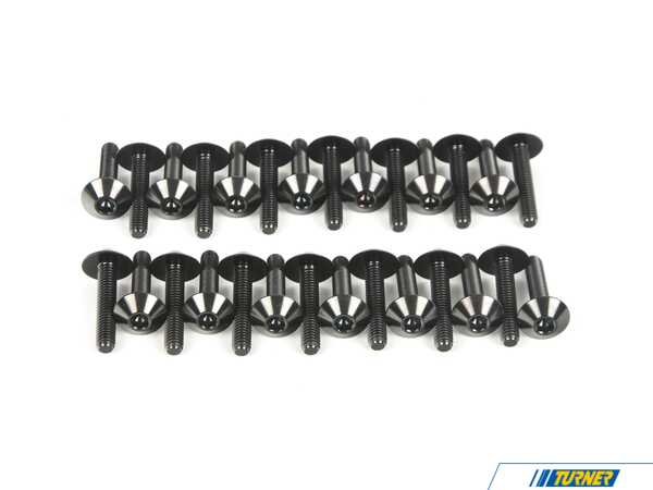 Vargas Turbo Technologies Vargas Titanium Valve Cover Hardware Upgrade - Black - BMW B58, N55, S55 VTT-TI-BOLTS-2-B