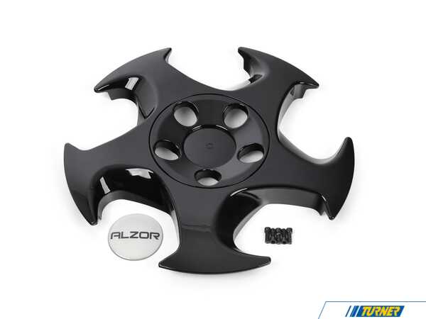 Alzor Alzor 17" Style 5011 Wheel Cover - Black - Right - Priced Each 5011-BLK-R