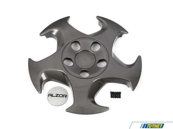 Alzor Alzor 17" Style 5011 Wheel Cover - Grey - Right - Priced Each 5011-GRY-R