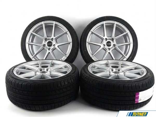 Alzor 19" Alzor Style M205 "Ready-To-Roll" OEM+ Fitment Square Wheel & Tire Package - F3x Late Model M205ADV3WTP1
