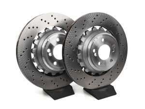 SHW Performance Rear Brake Rotors - 385x24mm - F85 X5M, F86 X6M