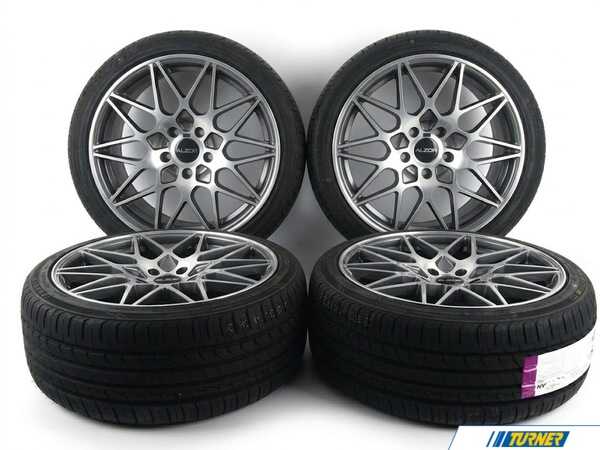 Alzor 19" Alzor Style 758 "Ready-To-Roll" Square Wheel & Tire Package - w/ Lexani Tires - BMW E9X 3-Series Non-M 758-IM-225T2