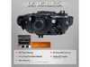 Spec-D Tuning 2012-2015 BMW F30 3 Series Sedan Projector Headlights W/ Switchback Sequential LED Turn Signal (Chrome Housing / Clear Lens) LHP-F3012-S-SQ-R View 3