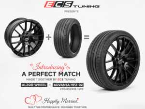 18" Alzor Style 030 "Ready-To-Roll" Wheel & Tire Package for VW Alltrack - Advanta (235/45R18)