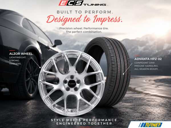 Alzor 18" Alzor Style 349 Hyper Silver "Ready-To-Roll" Wheel & Tire Package for VW Alltrack - Advanta (235/45R18) 349-23545-ATK