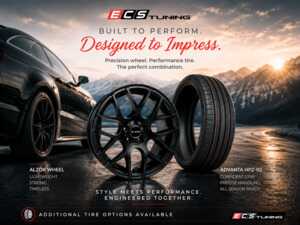18" Alzor Style 349 Satin Black "Ready-To-Roll" Wheel & Tire Package for B7 Passat- Advanta (235/45R18)