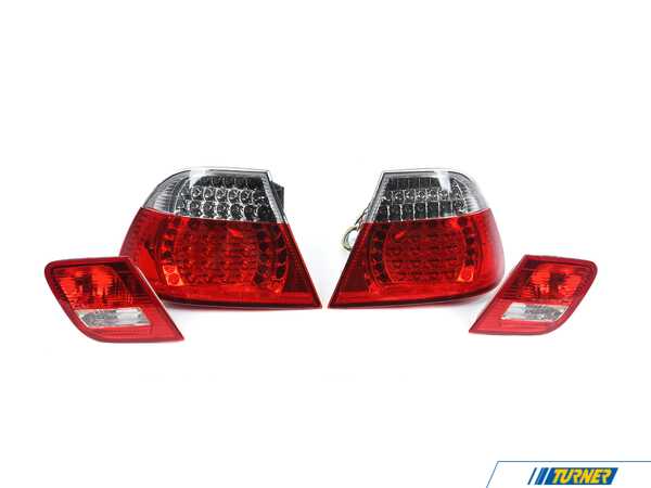 Anzo BMW E46 Anzo BMW Taillights - Red/Clear anz321105