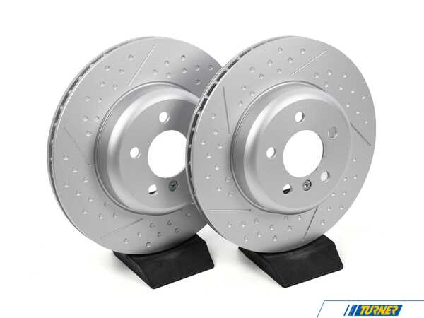 Meyle Meyle Dimpled & Slotted Rear Brake Rotors - (345x24)(Pair) - F30, F32, F33, F34, F36 34206797600mKT