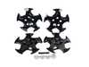 Alzor Alzor 17" Style 5011 Wheel Covers - Black - Set Of Four 5011-blkKT View 1
