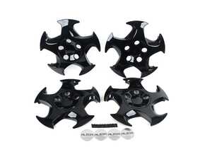 Alzor 17" Style 5011 Wheel Covers - Black - Set Of Four