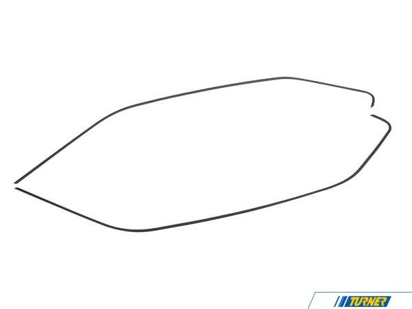 Genuine BMW Genuine BMW Roof Edge Molding - Left and Right - E36 Coupe 51131977681/2KT
