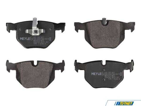 Meyle Meyle Brake Pad Set - Rear - E9X 335i, E84 X1 252355017
