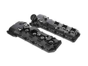 NRW Designs S65 Aluminum Valve Cover - Wrinkle Black