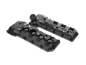 NRW Designs S65 Aluminum Valve Cover - Wrinkle Black