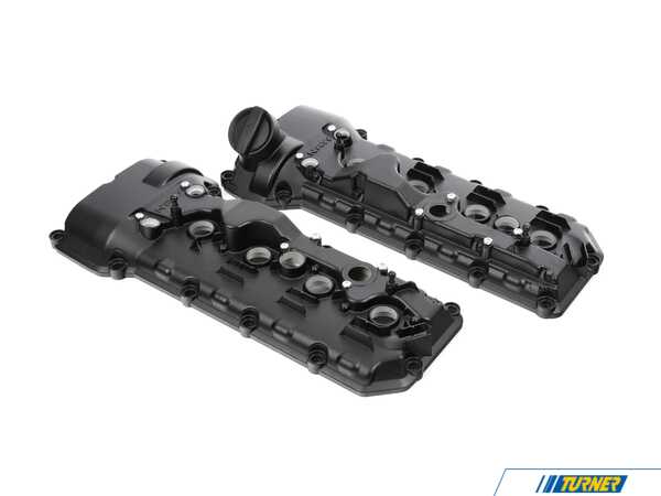 NRW Design NRW Designs S65 Aluminum Valve Cover - Wrinkle Black S65VCWBLK