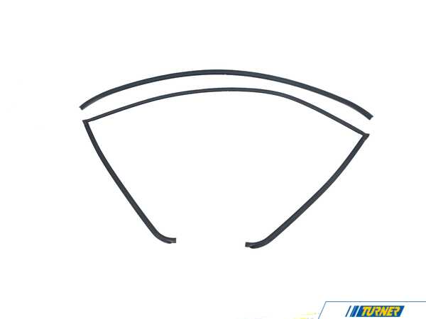 Assembled By ECS E90 Rear Window Sealing Gasket With Lower Trim 51317061970KT