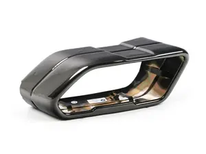 EXHAUST PIPE TIP, BLACK CHRO