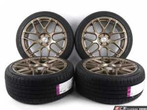 18" Alzor Style 330 "Ready-To-Roll" OEM+ Fitment Square Wheel & Tire Package - w/ Lexani Tires - Mercedes W206 C-Class