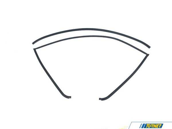 Packaged by Turner Genuine BMW Rear Window Sealing Gasket With Lower Trim - E90 51317061970KT2