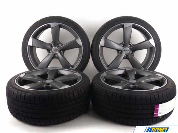 Alzor 19" Alzor Style 628 "Ready-To-Roll" Wheel & Tire Package for B8/B8.5 S4 - w/ Advanta HPZ-02 Tires 62814AV25535B8S4