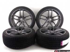 19" Alzor Style 370 "Ready-To-Roll" Wheel & Tire Package for B8/B8.5 S4 - w/ Advanta HPZ-02 Tires