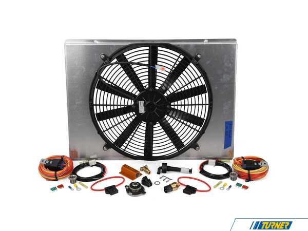 Zionsville Autosport BMW E46 M3 Aluminum Shroud With 16 Fan - with Two Speed Fan Kit rad-17-shr