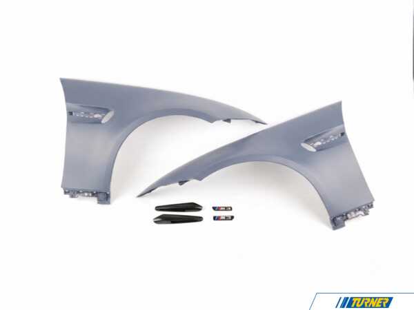 Packaged by Turner M3 Front Fender Set with Black Grills - E92 M3, E93 M3 41358042831KT4