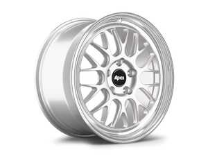 Apex ML-10RT 18x8.5" ET40 Wheel - 5x120mm / 72.56mm - Machined Lip Race Silver