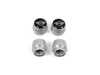Genuine MINI Valve Caps - New MINI Logo Silver Embossed  36115A96C09 View 1